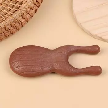 Массажная расческа Meridian Gua Sha для тела, пластиковая, с двумя широкими зубцами, для акупунктурной терапии, для лица, кожи головы, для улучшения кровообращения, массажер