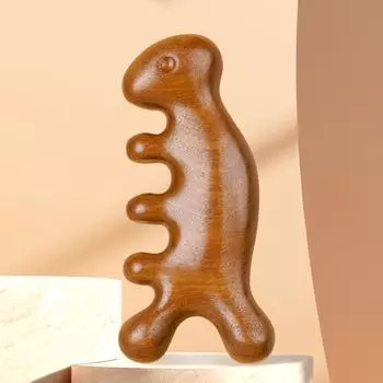 Массажная расческа Meridian, сандаловая головка, массажер Meridian для кожи головы, скребок для тела, массажер для глаз, плеч и шеи