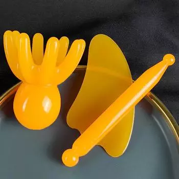 Массажная расческа Octopus Head Скребок для меридиана Массажная щетка для кожи головы Акупунктурный спа-массаж Гуаша Массажная расческа для снятия усталости onesize