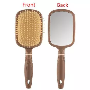 Массажная расческа Расческа с воздушной подушкой Расческа с ручкой Зеркальная расческа Портативная ручка Зеркало Дорожная 2-в-1 Щетка для волос для девочки Подарок Инструмент для макияжа