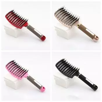 Массажная расческа с щетиной, Нескользящие инструменты для укладки, профессиональные парикмахерские инструменты, парикмахерский салон