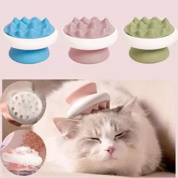 Массажная щетка для домашних животных, расчески, пуходерки для удаления шерсти у щенков, средства для мытья, мягкие нежные силиконовые щетинки, средства по уходу за домашними животными