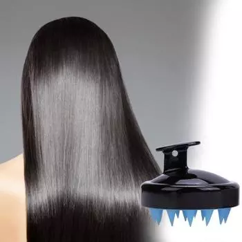 Массажная щетка для кожи головы, глубокая очистка, удаление перхоти, силиконовая противоскользящая расческа для душа и шампуня для дома