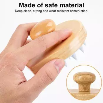 Массажная щетка для кожи головы Эргономичная ручка Щетка для мытья шампунем Сокращение выпадения Здоровый рост Безопасный