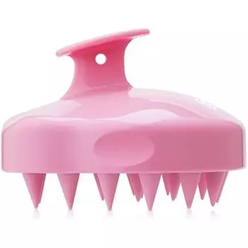 Массажная щетка для кожи головы [Влажная и сухая] Шампунь Щетка для отшелушивания и массажа головы Силиконовая расческа Уход за корнями волос Здоровая голова без стимуляции перхоти 10x8x5cm