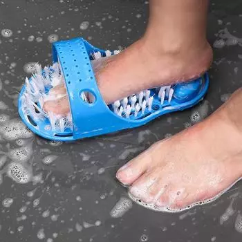 Массажная щетка для ног TikTok Foot Exfoliating Massager Brush - напольные тапочки Single