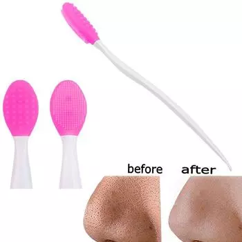 Массажная щетка для очищения лица, ручная силиконовая щетка для ухода за лицом, для удаления ороговевших прыщей, удаления черных точек, инструменты для макияжа