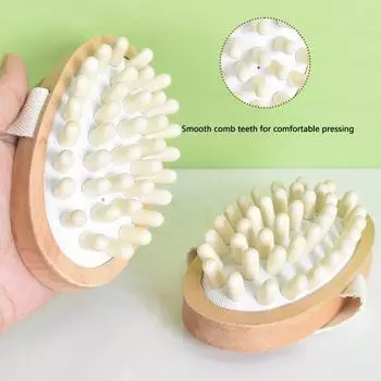 Массажная щетка для волос с деревянной щеткой для мытья волос от целлюлита и улучшения лимфодренажа, для душа, для принятия ванны с чистой кожей и массажной щеткой для тела с воздушной подушкой