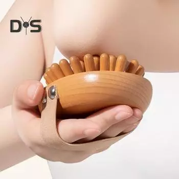 Массажная щетка Meridian Pressure Brush, деревянная терапевтическая массажная щетка для удаления жира на животе и целлюлита, натуральная деревянная щетка для тела для снятия мышечной боли A