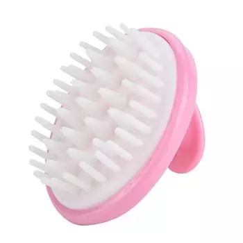 Массажная щетка Водонепроницаемый скраб для волос и кожи головы Массажер для снятия стресса и усталости тела Розовый розовый