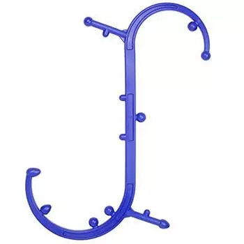 Массажная трость для триггерных точек, крючок для самостоятельного массажа, трость, усовершенствованный инструмент для массажа всего тела, триггерных точек, для глубоких тканей тела, для снятия боли в глубоких тканях чёрный