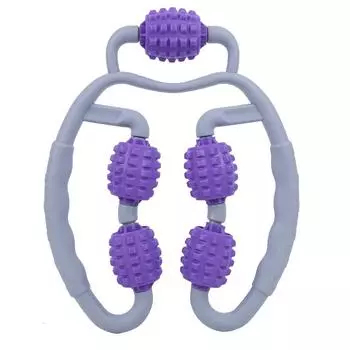 Массажное кольцо для ног Фитнес-ролик Массажное оборудование Йога Пенный роликовый вал Темно-фиолетовый