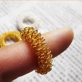 Массажное кольцо для пальцев Акупунктурное кольцо Здравоохранение Массаж тела золотой