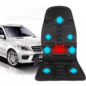 Массажное кресло для поясницы в машине, дома, в офисе, с электроприводом, с вибрацией, массажер для шеи, коврик для спины, обезболивающие подушечки US