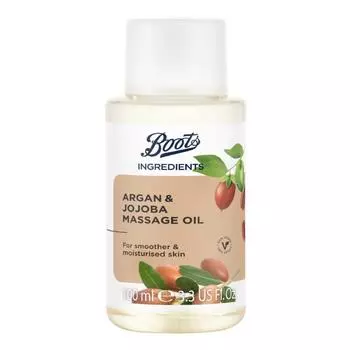 Массажное масло Boots Ingredients с арганой и жожоба 100 мл. 100 ml.