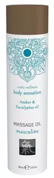 Массажное масло для мужчин с янтарем и эвкалиптом 100 мл TU прозрачный