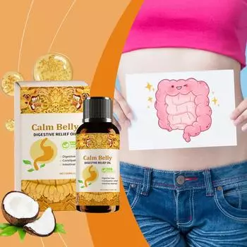 Массажное масло для тела Успокаивающее расслабляющее массажное масло Масло для тела Уход за животом Ежедневное увлажнение 50 мл One Size