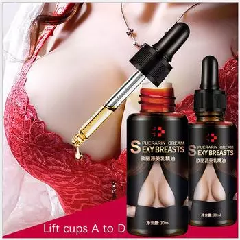 Массажное масло для увеличения груди 30 мл One size чёрный