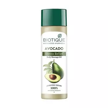 Массажное масло с Авокадо: для снятия стресса (200 мл), Avocado Stress Relief Body Massage Oil, Biotique 9.875