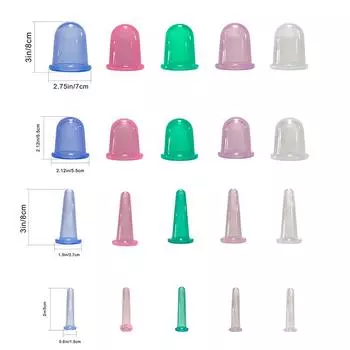 Массажное силиконовое устройство для банок, бытовой влагопоглощающий резервуар, силиконовый набор для банок