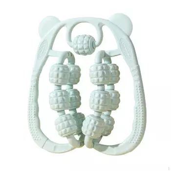 Массажное устройство для голени, роликовый тренажер для домашнего использования в спортзале, двухрядный фитнес-инструмент зелёный