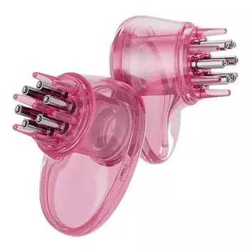 Массажные головки для кожи головы Аппликатор Мини Портативный Массажер для волос Аппликатор для волос Расческа унисекс зелёный