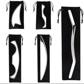 Массажные инструменты для терапии Гуа Ша, используемые для облегчения боли в мышцах и повышения способности организма к самовосстановлению