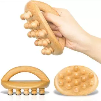 Массажные инструменты из дерева, ручная деревянная щетка для тела для удаления целлюлита, массажер для глубоких тканей для облегчения боли в спине, шее, ступнях, плечах, бедрах.