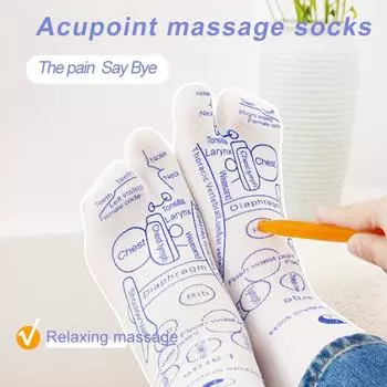 Массажные носки для снятия усталости ног Массажер для физиотерапии Рефлексотерапия Мягкие носки Акупунктурный массажер Уход за ногами для женщин и мужчин
