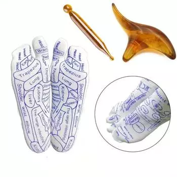 Массажные носки для снятия усталости ног Точечный массажер для ног Рефлексологические носки Носки для ног Инструмент для физиотерапии Women коричневый