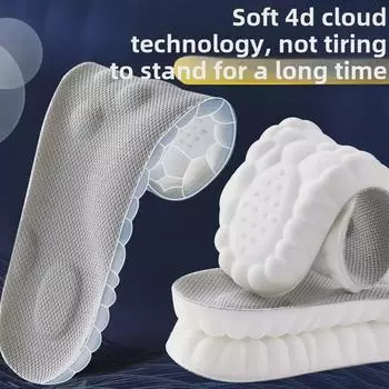 Массажные стельки Comfort: Ультрамягкая поддержка для мужчин и женщин — поддержка свода стопы, поглощение ударов и пота, дезодорирование для длительного стояния и занятий спортом 41-42 серый