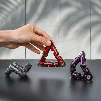 Массажный браслет для снятия стресса из алюминиевого сплава, вращающийся на 360 градусов, игрушка-фиджет для детей и взрослых, развивающая гибкость пальцев, декомпрессионная сенсорная игрушка