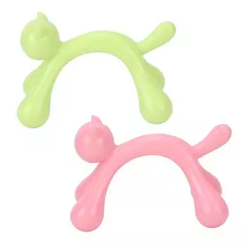 Массажный инструмент Безопасный без запаха Материал ABS Форма котенка Эргономичный дизайн Легкий Портативный Точка давления Pink