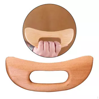 Массажный инструмент из бука для снятия боли в мягких тканях