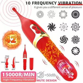 Массажный интеллектуальный фаллоимитатор с подогревом, вибратор, высокочастотный стимулятор сосков, клитора, быстрый оргазм, женский мастурбатор, киска, секс-игрушки для женщин