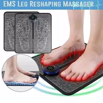 Массажный коврик для ног, электрический массажер для ног, 6 режимов, 9 передач, массаж акупунктурных точек ног, расслабление мышц ног, стимулятор кровообращения, коврик USB Charging