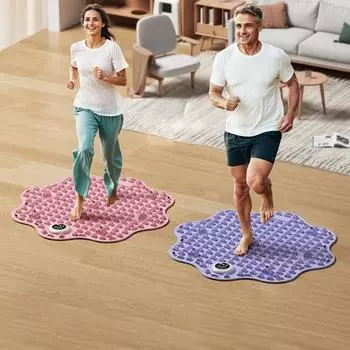 Массажный коврик для ног с таймером, снятие боли в ногах, расслабление мышц, рефлексотерапия стоп, противоскользящий, портативный синий