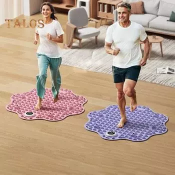 Массажный коврик для ног с таймером, снятие боли в ногах, расслабление мышц, рефлексотерапия стоп, противоскользящий портативный акупрессурный коврик, портативный хождение по камням фиолетовый