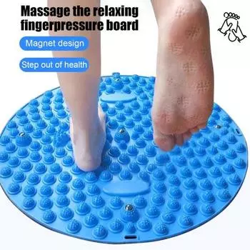 Массажный коврик для ног, складная конструкция, портативная рефлексологическая подушка для релаксации, эргономичная акупрессура светло-фиолетовый
