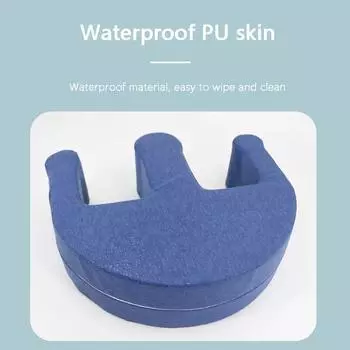 Массажный коврик Кровать для пожилых людей Помощник при перевороте Подушечка от пролежней Устройство для ухода за больными Переворот Подушечка для переворачивания на боку U Подушка в форме холма Flannel dark blue