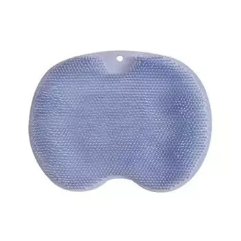 Массажный коврик скребок для спины щетка для чистки душа очиститель для ног коврик для мытья многофункциональный присоска настенный коврик для растирания ног руки ванна для тела серый