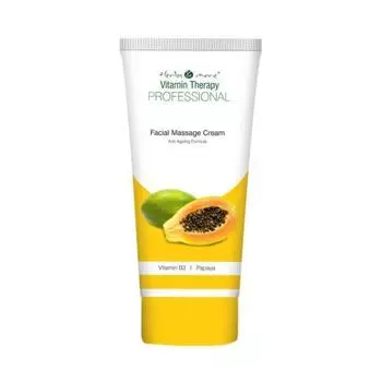 Массажный крем для лица с Витамином В3 и Папайей (100 г), Facial Massage Cream Vitamin B3 Papaya, Herbs & More