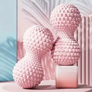 Массажный мяч для йоги, арахисовый мяч, расслабляющий ролик для спины, оборудование для домашнего спортзала, расслабляющий мышцы для ног, позвоночника, тела, шеи, рук