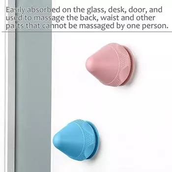 Массажный мяч для снятия мышечной боли, терапевтический мяч для глубокого массажа тканей, йоги, фитнеса, присоски, массажер для спины, шеи, головы и ног фиолетовый