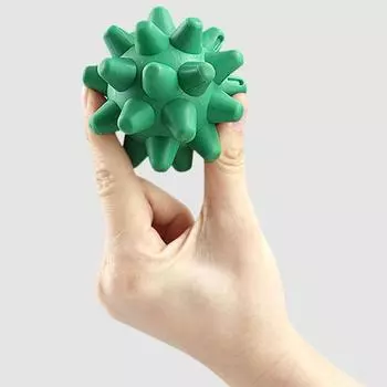 Массажный мяч-ежик Массажер для ног Расслабление мышц и фасций тела Массажный ролик для ног Йога Фитнес Здоровье Инструмент красный