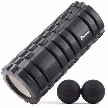 Массажный мяч Foam Roller Stretch Ball, мяч, который снимает скованность и усталость, был серьезно продуман спортивной специальностью Foam Roller чёрный