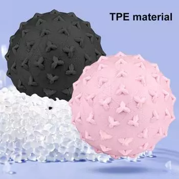 Массажный мяч, мяч для йоги, фасции, компактный размер, портативный, для плеч, шеи, ног, для облегчения боли, для расслабления мышц, массажный мяч синий