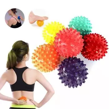 Массажный мяч с арахисом, мяч для фасции, оздоровительный массаж и мяч для йоги, расслабление мышц, фитнес, реабилитационная тренировка для ежей фиолетовый