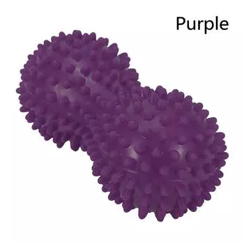 Массажный мяч с шипами Фитнес-упражнения Подвижность Арахисовый мяч Боль Мышцы Steess Relief Фиолетовый