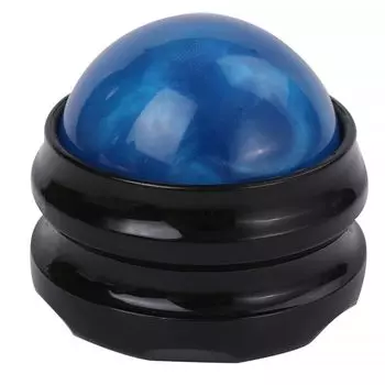 Массажный мяч с твердым надавливанием на точку шиацу [GLOBAL BOX] (1) синий